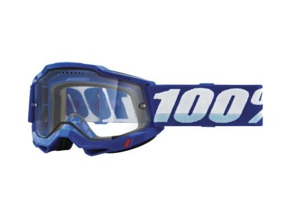 100% Okuliare Accuri 2 – modré/biele, dvojité číre sklo