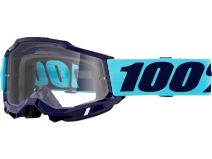 100% Okuliare Accuri 2 Vaulter – modré/tmavomodré, číre sklo