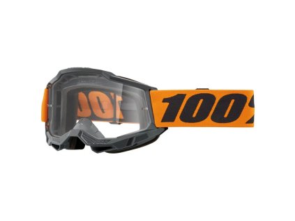 100% Okuliare Accuri 2 – čierne/oranžové, číre sklo