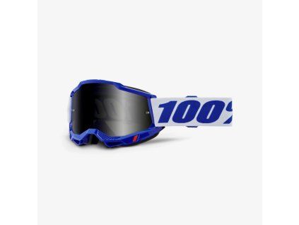 100% Okuliare Accuri 2 Sand – modré/biele, dymové sklo