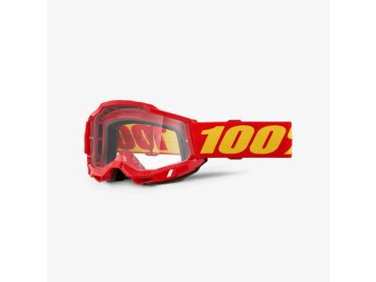 100% Okuliare Accuri 2 OTG – červené/žlté, číre sklo