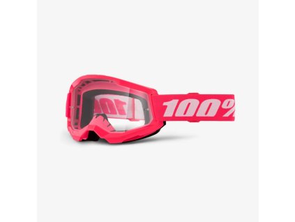 100% Okuliare Strata 2 – ružové/biele, číre sklo