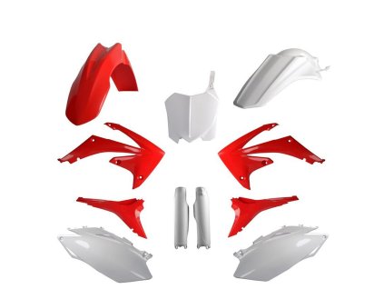 POLISPORT Sada plastov Honda CRF 250R '10; CRF 450R '09-'10 červená/biela OEM