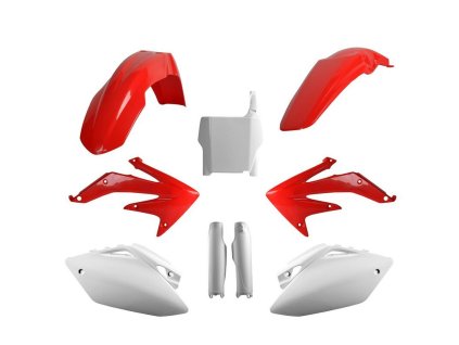 POLISPORT Sada plastov Honda CRF 450R '05-'06 červená/biela OEM