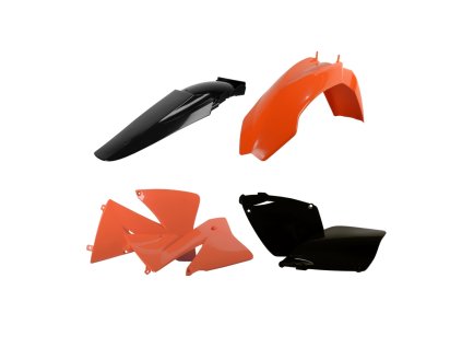 POLISPORT Sada plastov KTM EXC/EXC-F '01-'03 oranžová/čierna OEM