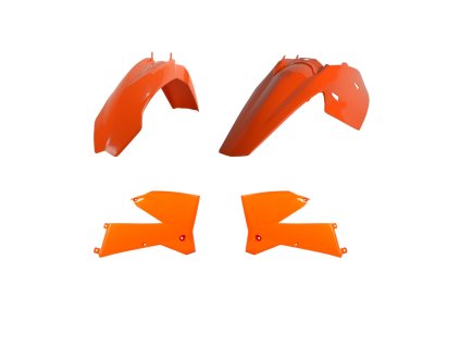 POLISPORT Sada plastov KTM EXC/EXC-F '05-'07 oranžová/čierna OEM