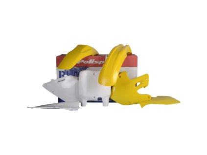 POLISPORT Sada plastov Suzuki RM 125/250 '99-'00 žltá/biela
