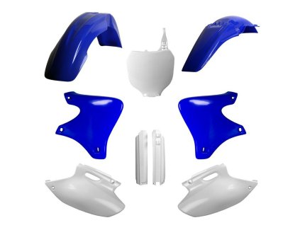 POLISPORT Sada plastov Yamaha YZ 250F '01-'02 modrá/biela OEM