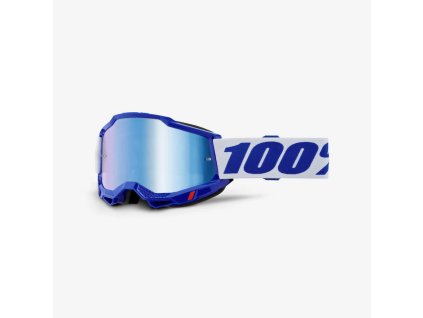 100% Okuliare Accuri 2 – modré/biele, modré zrkadlové sklo