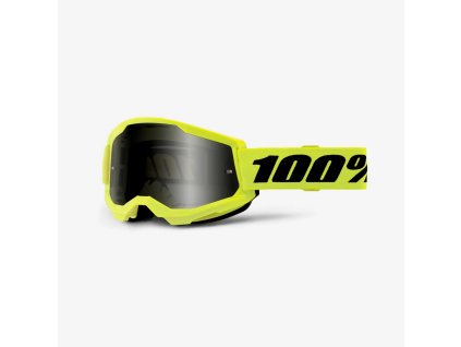 100% Okuliare Strata 2 Sand – žlté/čierne, dymové sklo