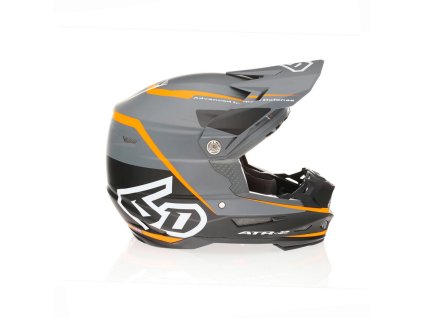 6D HELMETS prilba CROSS/Enduro model ATR-2 Alpha Neon Orange čierna/sivá/oranžová/biela
