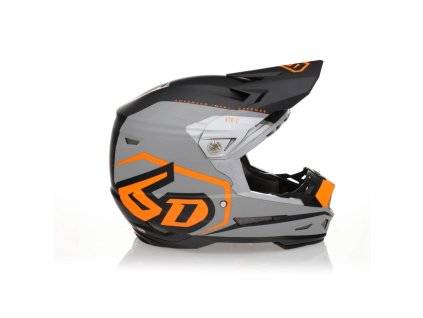 6D HELMETS prilba CROSS/Enduro model ATR-2 Delta Neon Orange čierna/sivá/oranžová