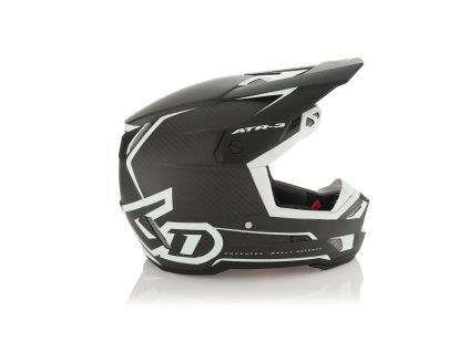 6D HELMETS prilba CROSS/Enduro model ATR-3 Nova matná čierna/biela