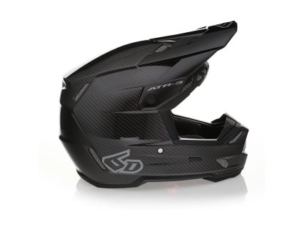 6D HELMETS Prilba cross/enduro ATR-3 Solid čierna/sivá, lesklá