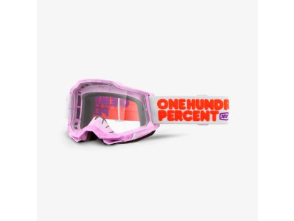100% Okuliare Accuri 2 Hundreds – ružové/červené, číre sklo