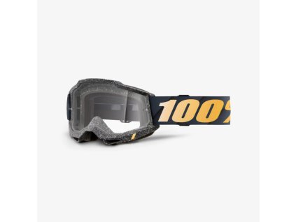 100% Okuliare Accuri 2 Risland – čierne/žlté, číre sklo