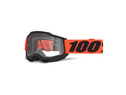 100% Okuliare Accuri 2 Ferran – čierne/oranžové, číre sklo