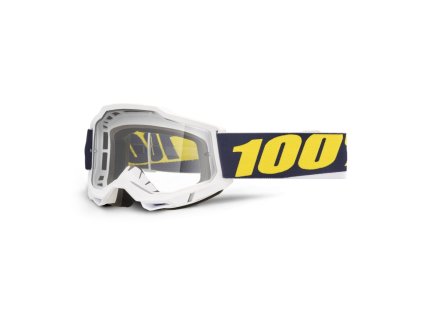 100% Okuliare Accuri 2 Torc – biele/modré/žlté, číre sklo