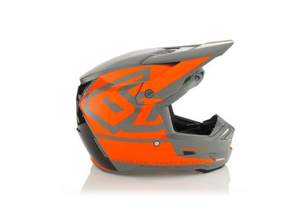 6D HELMETS Prilba cross/enduro ATR-3 Hex Neon Orange sivá/oranžová/čierna, lesklá