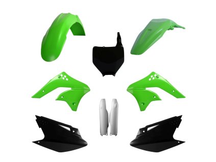 POLISPORT Sada plastov Kawasaki KX 250F '06-'08 zelená/čierna OEM