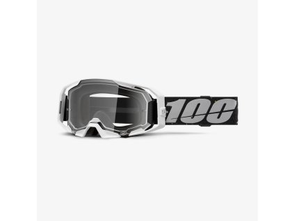 100% Okuliare Armatic Rapidracer – sivé/čierne, číre sklo