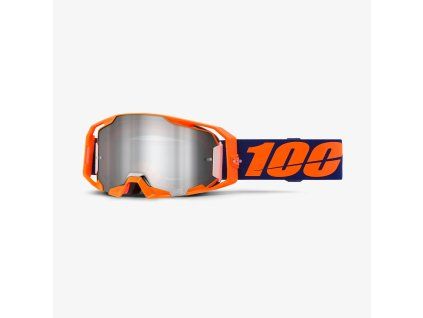 100% Okuliare Armatic – oranžové/fialové, strieborné zrkadlové sklo