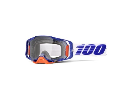 100% Okuliare Armega Lavingaad – modré/biele, číre sklo
