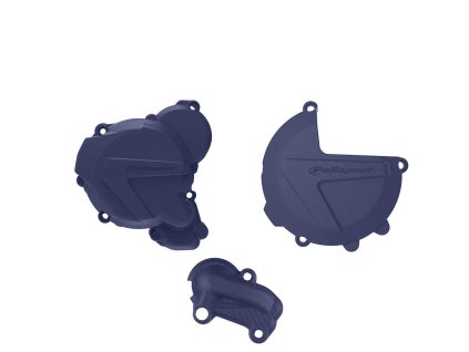 POLISPORT Sada chráničov krytu zapaľovania a krytu spojky Husqvarna TE 250/300 '19-'23 tmavomodrá