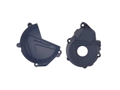POLISPORT Sada chráničov krytu zapaľovania a krytu spojky Husqvarna FE 250/300 '17-'18 tmavomodrá