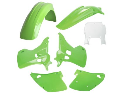 POLISPORT Sada plastov Kawasaki KX 125 / 250 (93) – zelená OEM
