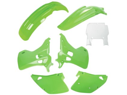 POLISPORT Sada plastov Kawasaki KX 125 / 250 (92) – zelená OEM