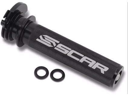 SCAR Plynová rukoväť s ložiskom KTM SX 50/65, Husqvarna TC 60/65 '17-'20 čierna