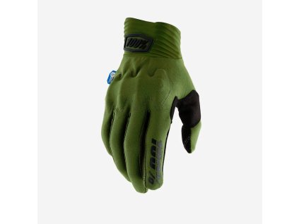 100% Rukavice Cognito Smart Shock – zelené