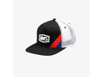 100% Šiltovka Cornerstone X-Fit Trucker čierna