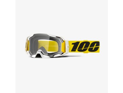 100% Okuliare Armatic Valera – žlté/biele, číre sklo