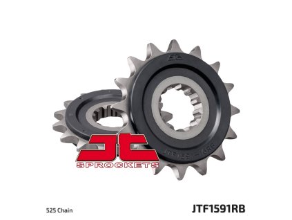 JT SPROCKETS Predná rozeta JTF1591 s tlmiacou gumou Yamaha FZ8 '10-'15, MT 09 '14-'20, MT 07 '14-'24 TDM 900 '02-'13 Tenere 700 19, R1 '15'-24, Tenere 700 '20-'24, MT 09 '14-'17, MT 07 '14-'18, TDM 900 '02-'13, MT10 16-17