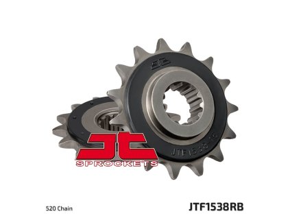 JT SPROCKETS Predná rozeta JTF1538 s tlmiacou gumou 15 zubov Kawasaki Z 750 '04-'12, Z 800 '13-'16