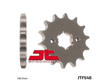 JT SPROCKETS Predná rozeta JTF548 Yamaha YBR 125 '05-'15 XT125R/X '08-'11, TTR125 '00-'15, XT 125 R/X 08-11