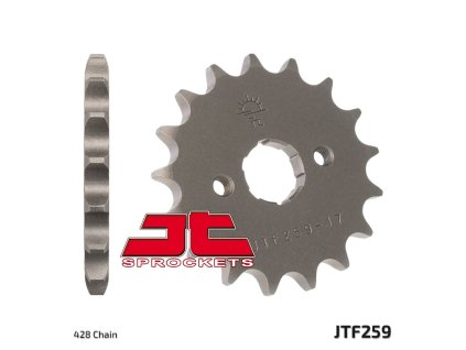 JT SPROCKETS Predná rozeta JTF259 Honda XL 125, NX 125, Daelim 125, Honda MTX/125/XL 125