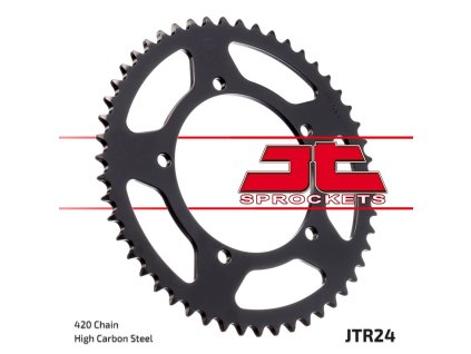 JT SPROCKETS Zadná rozeta JTR24 M 50 Yamaha DT 50 SM '02, M 51 Aprilia 50RX '98-'05, SM '03-'06, M 55 Aprilia 50RX '98-'05