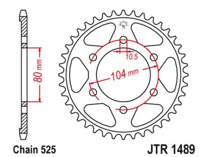 JT SPROCKETS Zadná rozeta JTR1489 čierna Kawasaki ZX 9R '02-'03, ZX 10R '04-'05/'11-'20, Kawasaki ZX 6 R '98-'02, Z 1000 '07-'09, ZX10R '04-'15, Kawasaki ZX750R, Ninja, Klz Versys