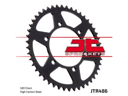 JT SPROCKETS Zadná rozeta JTR486 Kawasaki Zr 550 Zephyr '91-'00, Kawasaki GPZ 500S 94-05, Kawasaki ER5, Kawasaki Ninja 250 09-11, Kawasaki EX250 Ninja '08-'12, Kawasaki KLE 300 Versys '17-'24, Kawasaki ZZR 250 '90-'03