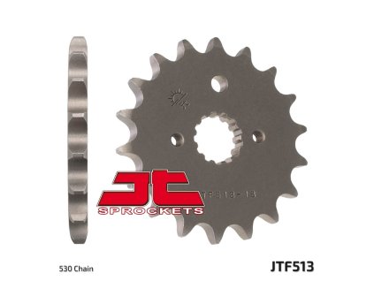 JT SPROCKETS Predná rozeta JTF513 Suzuki GSF Bandit 600/650/1200/1250, GSXR750 '88-'06, Kawasaki/Suzuki/Yamaha/Cagiva, Suzuki GSXR 1000/1300, TL 1000, Suzuki GSF 1250 '07-'13, GSX 1400 '01-'08