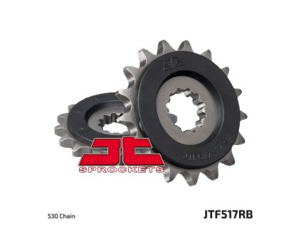 JT SPROCKETS Predná rozeta JTF517 s tlmiacou gumou 17 zubov Kawasaki ZZR 1200/1400