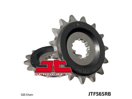 JT SPROCKETS Predná rozeta JTF565 s tlmiacou gumou Cf Moto 400 '19, Gt/Nk '21-'23 YFZ 450 '04-'13, Kawasaki ER6F/N '06-'14, KLE 650 '06-'20, EX650, Suzuki SV 650 16-19, Suzuki GS500E '89-'93