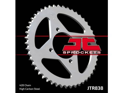 JT Zadná rozeta JTR838 Yamaha RS 125 '75, Yamaha YBR 125 05-12, Yamaha RS 100 '76-80, Rsx/Rx 100 '83-94, Crypton 105R '97-00, Yamaha RD 125 '74-75, SYM XS 125, Yamaha RD 125 '74-76, Crypton 135X '06-13, Kawasaki Z 125, Yamaha YBR 125 Custom '08-15