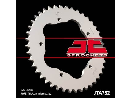 JT SPROCKETS Zadná rozeta JTA752 hliníková Ducati Biposto 916 '94-'00, Biposto/Sps 996 '99-'01, S '02-'03, Monster 795 '12-'15, Evo 848 '08-'13, Monster 1100 '09-'13, Ducati 796/848/1100