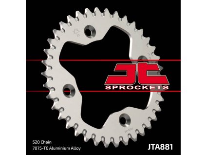 JT SPROCKETS Zadná rozeta JTA881 hliníková 38 zubov KTM 450/505/525 ATV 08-12