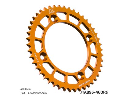 JT Sprockets JTA895.46ORG – 46 zubov, ORG; celý originál výrobcu s technickou legendou