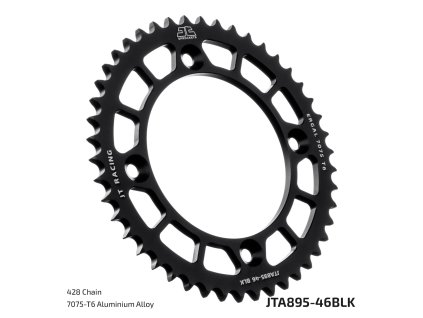JT Sprockets JTA895.46BLK – 46 zubov, BLK; celý originál výrobcu s technickou legendou
